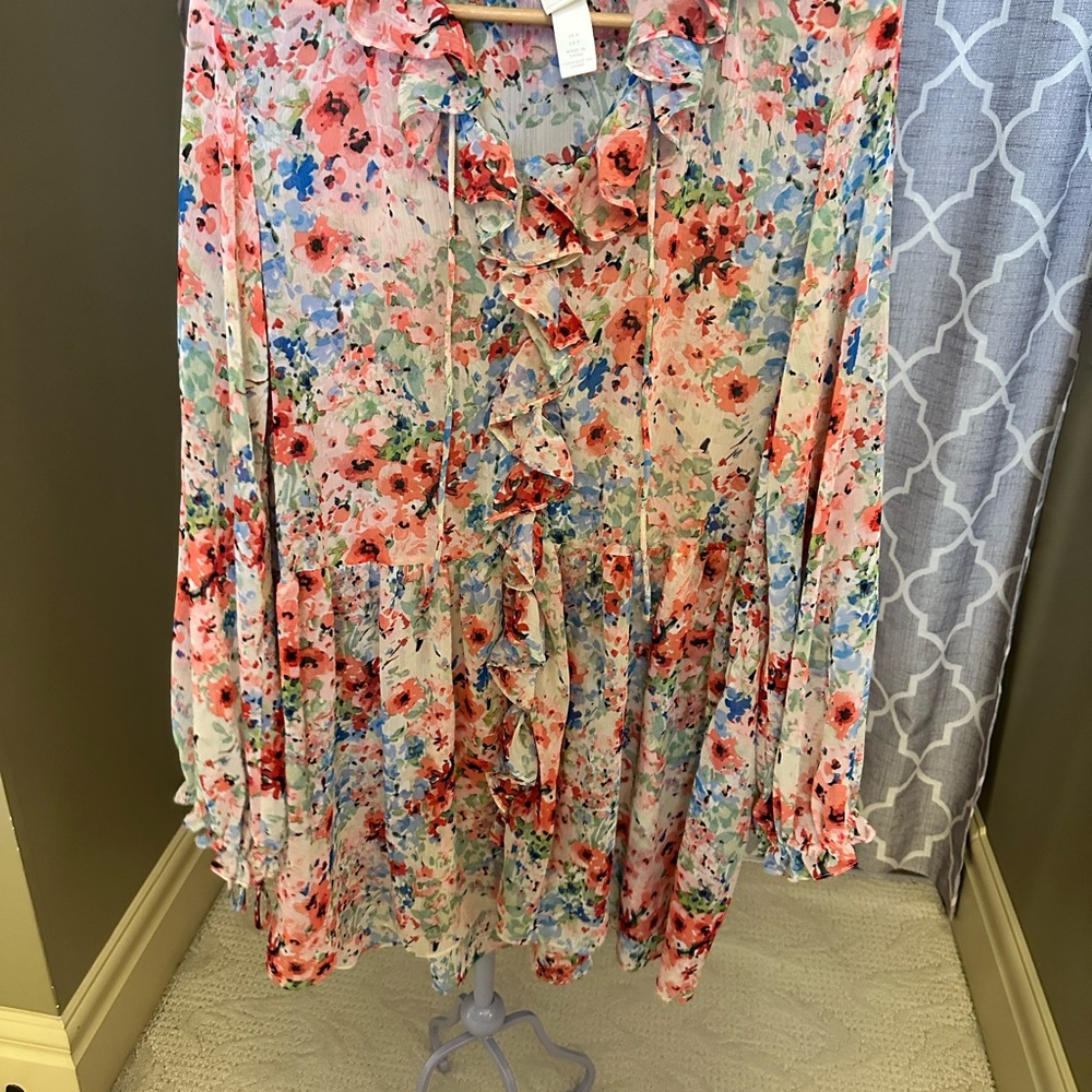 H&M Multicolor Floral Dress Ptp:21”